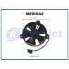 Eletroventiladores ELETROVENTILADOR SPAL 5,5' 12V ASP RAD YAMAHA XT660 Imagem Miniatura 2