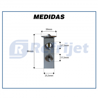Filtros e Válvulas VÁLVULA DE EXPANSÃO 2,5 TR O'RING BLOCK ROSCA UNIVERSAL Imagem 6