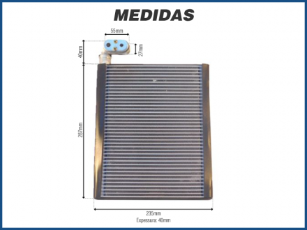 Evaporadores EVAPORADOR CHEVROLET S10 - 2011 a 2017 Imagem 2