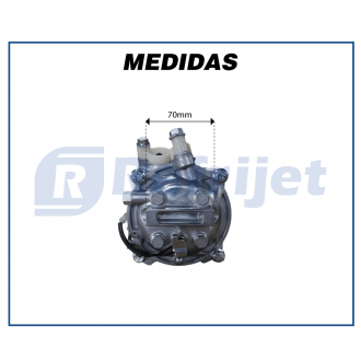 Compressores COMPRESSOR CHEVROLET ONIX / COBALT / SONIC LTZ 1.8 / SPIN 1.8 PV5 PALHETA Imagem 8