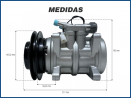 Compressores COMPRESSOR MARELLI 6P148 0120 R-134 UNIVERSAL Imagem Miniatura 5