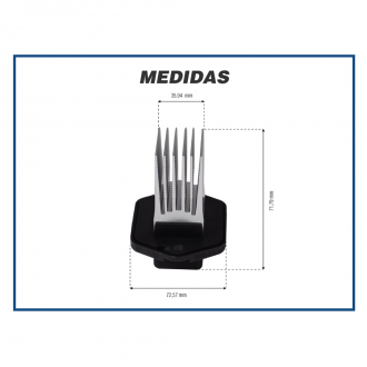ElÚtricos RESISTÊNCIA CAIXA EVAPORADORA - KIA SPORTAGE 2005 À 2010 - 3 PINOS Imagem 3