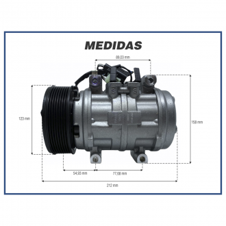 Compressores COMPRESSOR DENSO 10P15 BC447190 - 1590RC Imagem 5