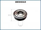 Componentes POLIA 6PK E ROLAMENTO MAHLE  CHEVROLET S10 / BLAZER / ZAFIRA / VOLKSWAGEN GOL G4 / FOX Imagem Miniatura 3