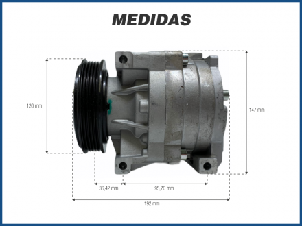 Compressores COMPRESSOR MARELLI - FIAT PALIO / SIENA / UNO / DOBLO SCROLL GRANDE Imagem 5 Compressores COMPRESSOR MARELLI - FIAT PALIO / SIENA / UNO / DOBLO SCROLL GRANDE Imagem 5