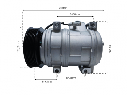 Compressores COMPRESSOR VALEO - TOYOTA HILUX 3.0 / SW4 / NEW HOLLAND DIESEL  2005>2015 Imagem 4