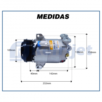 Compressores COMPRESSOR CHEVROLET S10 / BLAZER 2.4 / 2.5 / 2.8 FLEX-DIESEL - 1996>2012 Imagem 4