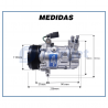 Compressores COMPRESSOR SANDEN AC EDGE - VOLKSWAGEN FOX / GOL 13 / SAVEIRO 14 1.6 MSI - SD6V12 1948 Imagem Miniatura 6