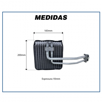 Evaporadores EVAPORADOR RENAULT CLIO 2001>2010 / MASTER 2010>2012 Imagem 5