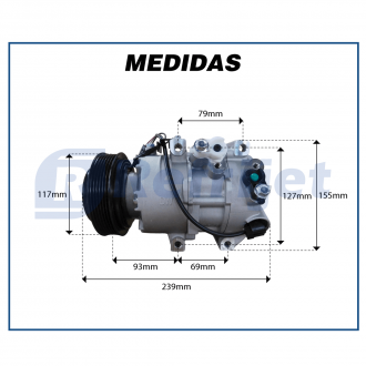 Compressores COMPRESSOR KIA SPORTAGE 2010>2013 / HYUNDAI IX35 2.0 2010>2013 Imagem 6