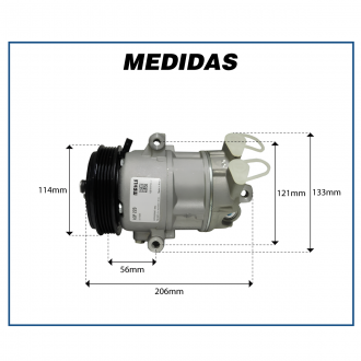 Compressores COMPRESSOR MAHLE - FIAT ARGO 1.3 / CRONOS / UNO / MOBI - 2016>2020 Imagem 4 Compressores COMPRESSOR MAHLE - FIAT ARGO 1.3 / CRONOS / UNO / MOBI - 2016>2020 Imagem 4