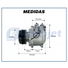 Compressores COMPRESSOR HONDA FIT 1.4 8V/ 1.5 16V 2003>2008 GASOLINA/FLEX 5PK TRSA09 Imagem Miniatura 7