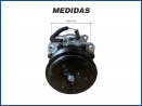 Compressores COMPRESSOR SANDEN FLX7 4864 8 ORELHAS PV8 119MM 12V 1027R3 Imagem Miniatura 6