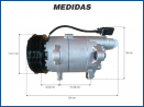 Compressores COMPRESSOR DENSO - VOLKSWAGEN GOLF / BORA / NEW BEETLE / AUDI A3 1.6 - 1999>2014 (SENTIDO HORÁRIO) Imagem Miniatura 4