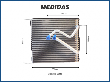 Evaporadores EVAPORADOR VOLKSWAGEN JETTA 2011>2016/ AUDI A3 2006>2013/ Q3 2013>2016 Imagem 4