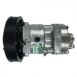 Compressores COMPRESSOR SANDEN REFRIJET 7H15 FLEX (4116U) 8PK 180MM 24V 4 FUROS PASSANTE R134A CAMINHÃO VOLVO 2008 À 2019 Imagem 2