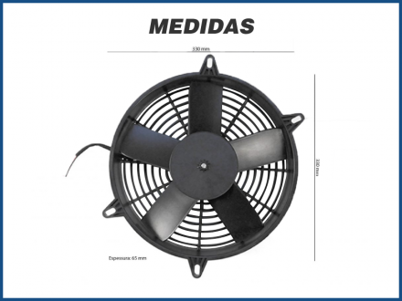 Eletroventiladores ELETROVENTILADOR 24V 11 IMOBRAS SOPRANTE Imagem 2