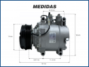 Compressores COMPRESSOR BEHR - HONDA FIT 1.4 8V/ 1.5 16V 2003>2008 GASOLINA/FLEX 5PK TRSA09 Imagem Miniatura 5