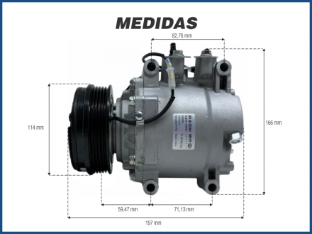 Compressores COMPRESSOR BEHR - HONDA FIT 1.4 8V/ 1.5 16V 2003>2008 GASOLINA/FLEX 5PK TRSA09 Imagem 5