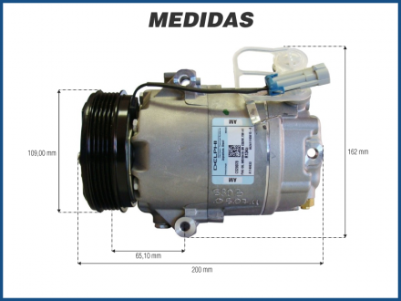 Compressores COMPRESSOR DELPHI - CHEVROLET AGILE 1.4 2009>2011/ MONTANA 1.4 2011>2015 Imagem 4 Compressores COMPRESSOR DELPHI - CHEVROLET AGILE 1.4 2009>2011/ MONTANA 1.4 2011>2015 Imagem 4
