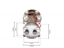 Compressores COMPRESSOR SANDEN MODELO 4617 7H15 -  SAÍDA 1/14 TAPA PÓ Imagem Miniatura 5