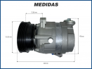 Compressores COMPRESSOR HARRISON V5 CHEVROLET CORSA - 1994>1999 Imagem Miniatura 5