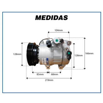 Compressores COMPRESSOR HYUNDAI VELOSTER / KIA CERATO 1.6 MOD. DV16 Imagem 9