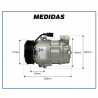 Compressores COMPRESSOR MAHLE - VOLKSWAGEN POLO / FOX / CROSSFOX 1.0 / 1.6 - 2003>2007 Imagem Miniatura 4