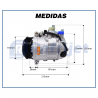 Compressores COMPRESSOR 7SB16C 6PK SPRINTER 311/415/515 2012/2018 LADO ESQUERDO Imagem Miniatura 5