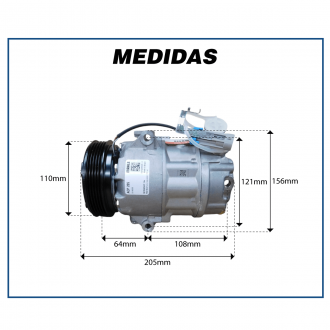 Compressores COMPRESSOR MAHLE - CHEVROLET CELTA / PRISMA - 1.0 / 1.4 - 2012>2015 Imagem 8