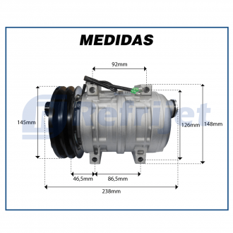 Compressores COMPRESSOR TM-21 47240 R-134 Imagem 7