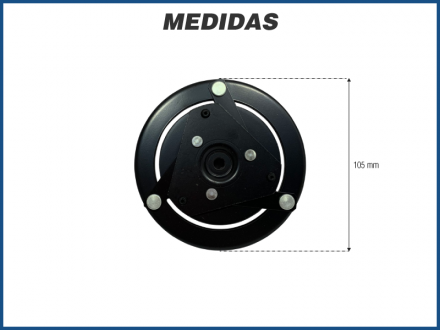 Componentes PLATO EMBREAGEM COMPRESSOR DELPHI CVC MAHLE ACPX6 Imagem 2