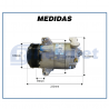 Compressores COMPRESSOR DELPHI - CHEVROLET S10 / BLAZER 2.4 / 2.5 / 2.8 FLEX-DIESEL - 1996>2012 Imagem Miniatura 4
