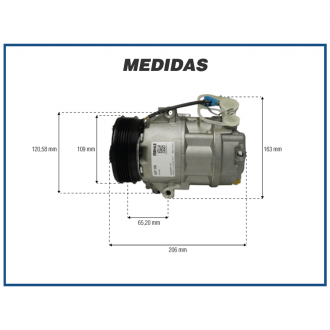 Compressores COMPRESSOR MAHLE - CHEVROLET AGILE 1.4 2009>2011/ MONTANA 1.4 2011>2015 Imagem 4