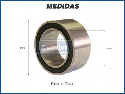 Componentes ROLAMENTO COMPRESSOR - TOYOTA Imagem 1