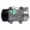 Compressores COMPRESSOR SANDEN REFRIJET 7H15 (8275/8295) 10PK 120MM 24V 4 FUROS PASSANTES R134A CAMINHÃO SCANIA 2013> SÉRIE 5 PGR Imagem Miniatura 0