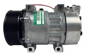Compressores COMPRESSOR SANDEN REFRIJET 7H15 (8275/8295) 10PK 120MM 24V 4 FUROS PASSANTES R134A CAMINHÃO SCANIA 2013> SÉRIE 5 PGR