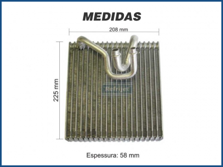 Evaporadores EVAPORADOR CHEVROLET CORSA / MONTANA - 2003 Imagem 2