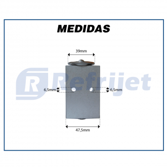 Filtros e Válvulas VÁLVULA DE EXPANSÃO 2,5 TR O'RING BLOCK ROSCA UNIVERSAL Imagem 8