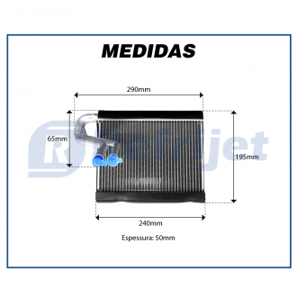 Evaporadores EVAPORADOR PEUGEOT 308 - 2012 / 408 - 2011 Imagem 3