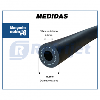 Mangueiras MANGUEIRA GOODYEAR #6 (5/16") LIQUIDO R-12/134A Imagem 2