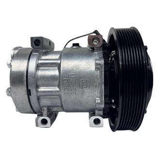 Compressores COMPRESSOR SANDEN REFRIJET 7H15 FLEX (4116U) 8PK 180MM 24V 4 FUROS PASSANTE R134A CAMINHÃO VOLVO 2008 À 2019 Imagem 3