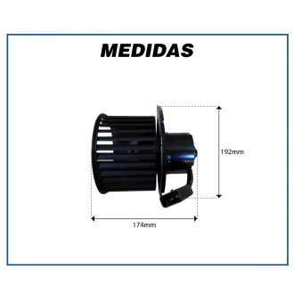 Motores MOTOR COM TURBINA CAIXA EVAPORADORA CHEVROLET S10 / BLAZER Imagem 7