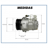 Compressores COMPRESSOR MAHLE - FIAT DOBLO 1.8/ PALIO WEEKEND 1.8/ STILO 1.8 2002>2009 CHEVROLET CORSA 1.0/1.6/1.8/ MERIVA 1.8/ MONTANA 1.8 2002>2009 Imagem Miniatura 4