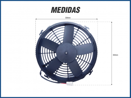 Eletroventiladores ELETROVENTILADOR 12'' 12V IMOBRAS SOPRANTE - 101340012 Imagem 2