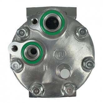Compressores COMPRESSOR SANDEN REFRIJET 7H15 FLEX (4116U) 8PK 180MM 24V 4 FUROS PASSANTE R134A CAMINHÃO VOLVO 2008 À 2019 Imagem 5