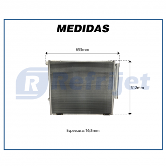 Condensadores CONDENSADOR TOYOTA HILUX SRV / SR - 2003>2018 Imagem 4