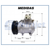 Compressores COMPRESSOR TOYOTA COROLLA MAIO 2002>2007 10P15C R134A POLIA 6PK Imagem Miniatura 7