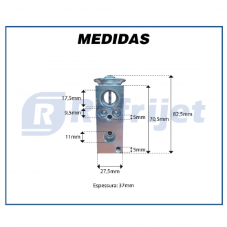 Filtros e Válvulas VÁLVULA DE EXPANSÃO - RENAULT MASTER / FLUENCE / LOGAN / SANDERO Imagem 8 Filtros e Válvulas VÁLVULA DE EXPANSÃO - RENAULT MASTER / FLUENCE / LOGAN / SANDERO Imagem 8