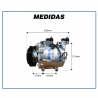 Compressores COMPRESSOR HONDA FIT/CITY 1.4/1.5 2009/2014 Imagem Miniatura 8